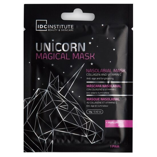 Masca cu Colagen si Vitamina C, nazolabiala, Unicorn Magical IDC Institute 3437, 12 g