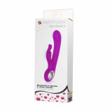 Pretty Love Hot Rabbit - Vibrator cu Stimulare Duală, 19x3.3 cm, Orion