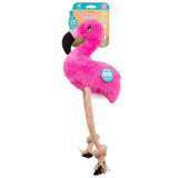 Cumpara ieftin Jucărie pentru c&acirc;ini Beco Dual material - Flamingo Fernando M