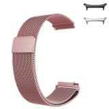 Curea metalica compatibila Samsung Galaxy Watch Ultra2, Milanese Loop, telescoape Quick Release, 22mm, Roz