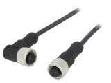 Cablu Senzori Automatizări M12 4 PIN 1m Mufă-Mufă