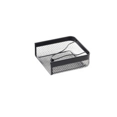 Suport servetele metalic negru 19 x 19 x 6,5 cm