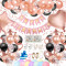 Set de baloane pentru petrecere aniversara, zi de nastere pentru fete sau femei, 93 de piese, culoare auriu, negru, alb, culori pastel, baloane din fo