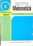 MATEMATICA ALGEBRA, MANUAL PENTRU CLASA A IX-A-C. NASTASESCU, C. NITA, GH. RIZESCU-353869