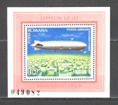 Romania.1978 Posta aeriana:Dirijabile-Bl. ZR.597 foto