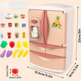 Frigider de jucarie interactiv cu lumini, sunete si efect de ceata, 20 accesorii, 3ani+