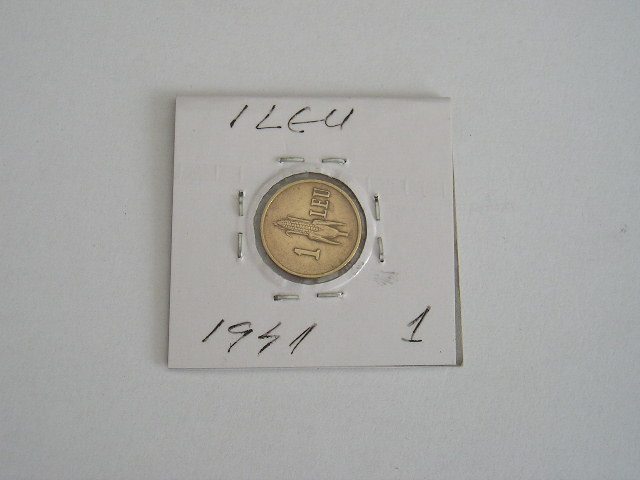 M1 C10 - Moneda foarte veche 29 - Romania - 1 leu 1941