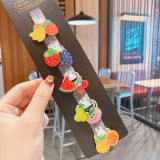 Set de 10 elastice mici pentru par - Fructe, Superbaby