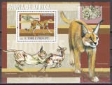 Sao Tome si Principe 2009 - Fauna Africană, Colita, Cota 10 EURO, MNH