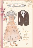 Felicitare - Wedding - Bride &amp; Groom Outfits | Great British Card Company