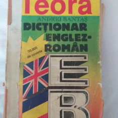 Andrei Bantas - Dictionar englez-roman 35000 cuvinte editura Teora