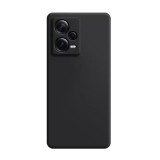 Husa soft silicon compatibila cu xiaomi redmi note 12 pro 5g, matte efect, camera ultra safe, negru