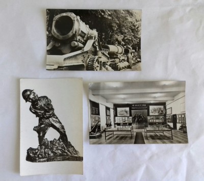 Trei carti postale cu tematica militara, RSR, necirculate foto