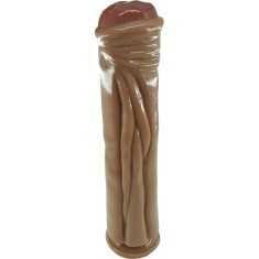 Dildo Great Stallion cu Ventuza, Pvc, Caramel, 31.5 cm, Mokko Toys