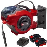 Einhell GE-HR 18/30 Li PXC + Twinpack + 4514095 - Tambur cu furtun 30 m + Set 2 acumulatori si incarcator Li-Ion 18 V 4 Ah