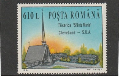 1994 LP 1364 BISERICA SFANTA MARIA CLEVELAND SUA MNH NESTAMPILAT foto