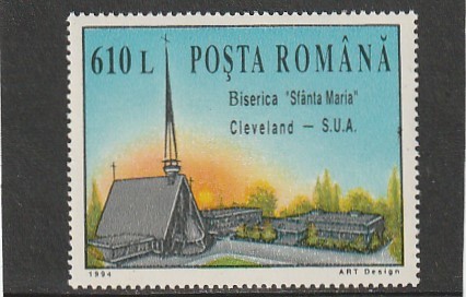 1994 LP 1364 BISERICA SFANTA MARIA CLEVELAND SUA MNH NESTAMPILAT