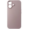 Husa silicon TPU Matte bej-roz pentru Apple iPhone 16
