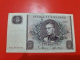 Cumpara ieftin Bancnota Suedia 5 Kronor 1960, P-42e, Numismatica Europa