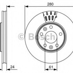 Disc frana MERCEDES CITAN Tila-Auto (415) (2012 - 2016) BOSCH 0 986 479 555