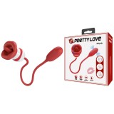 Cumpara ieftin Vibrator Dublu Aliyah, Rosu, Pretty Love