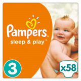 Pampers Sleep&amp;amp;Play Nadr&aacute;gpelenka 6-10kg Midi 3 (58db)