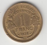 FRANTA - 1 Franc 1938 . LF1,15, Europa