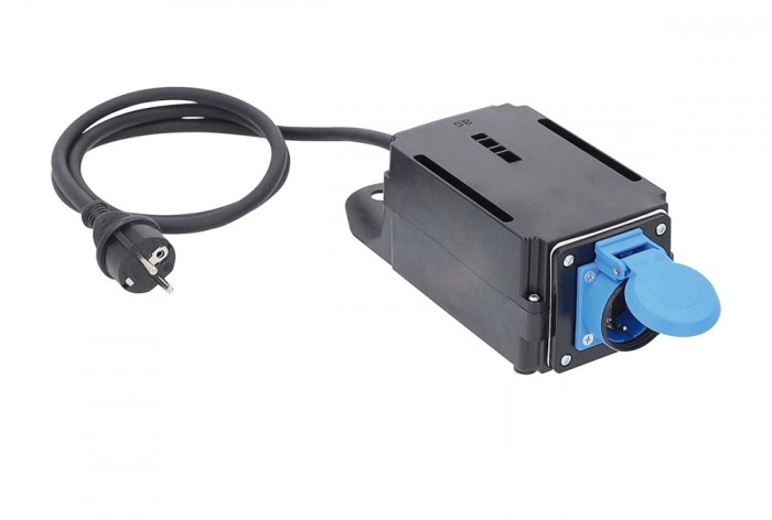 Limitator de curent la pornire 230V 16A cablu cauciucat 1.5m H07RN-F 3G1.5 IP44 pentru reducerea varfurilor de curent la pornire