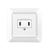 PRIZA LOGILINK, pentru perete, Schuko x 1, 2xUSB-C PD 25W , 230V AC, 50 Hz, 16A, protectie IP20, adancime 35mm, alb, &quot;PA0332&quot; (timbru verde 0.18 lei)