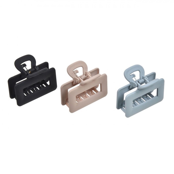Set Clame Păr Femei, Model Mat, Multicolor, 6.5 cm, 3 Bucăți