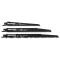 Panza, lama, fierastrau tip sabie, pentru lemn, set 3 piese, HCS, 150/200/240 mm, Graphite