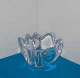 Bol cristal suflat manual liber &icirc;n mulaj, mould-blown - Dala - design Lars Hellsten, Orrefors Suedia