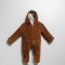 Salopeta plusata de iarna pentru bebelusi, Tongs Baby, captusita cu fermoar, maro (Marime: 6-9 luni)