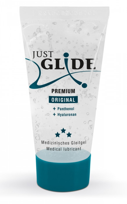 Lubfrifiant Just Glide Premium, cu acid hialuronic si pantenol, 20ml