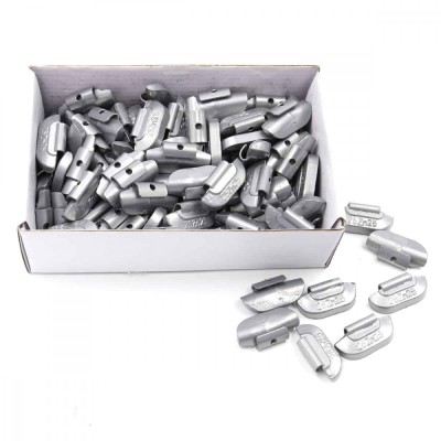 Set greutati echilibrare jante 25g, 100 bucati pentru janta tabla foto