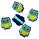 Set 6 carlige din lemn cu bufnita 3.5cm