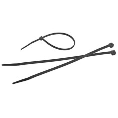 Colier din nailon pentru cabluri 2,5x100 mm negru, 100 buc,