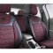 Set Huse Scaune Auto Panda Prestige, Negru-Visiniu, 11 piese