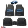 Covorase Auto Opel Astra G (1998-2009) Hatchback, Cauciuc Reciclat, Tip Tavita, Margine Inalta 3cm, Albastru
