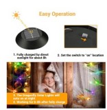 Lampa Solara LED 80cm cu Clopotel de Vant, Model cu 6 Libelule Multicolore din