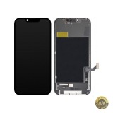 Display cu Touchscreen ZY pentru Apple iPhone 14 cu Rama Versiune LCD In-Cell IC Movable Negru