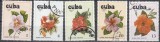 A12 S1 25 - Timbre foarte vechi - Cuba - flori exotice - 1978