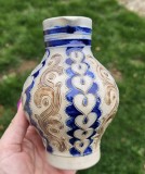 VAS DECORATIV DIN CERAMICĂ / CARAFA, LUCRATA MANUAL
