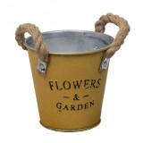 Ghiveci metal galetusa pentru buchete 11x10cm mustar Zilan ZTS8064