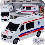 AUTO AMBULANȚĂ MAȘINĂ CU TELECOMANDĂ RC TELECOMANDĂ ALIMENTATĂ CU BATERII SERVICII DE URGENȚĂ
