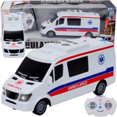 AUTO AMBULANȚĂ MAȘINĂ CU TELECOMANDĂ RC TELECOMANDĂ ALIMENTATĂ CU BATERII SERVICII DE URGENȚĂ