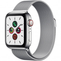 Smartwatch Apple Watch Series 5 GPS Cellular 40mm Stainless Steel Case Stainless Steel Milanese Loop foto