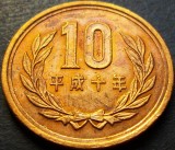 Cumpara ieftin Moneda exotica 10 YENI - JAPONIA, anul 1998 *cod 2398 C = HEISEI, Asia