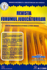 Revista Forumul Judecatorilor - Nr. 2 2009 foto