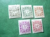 Serie mica Monaco 1946 - Porto , 5 val. sarniera